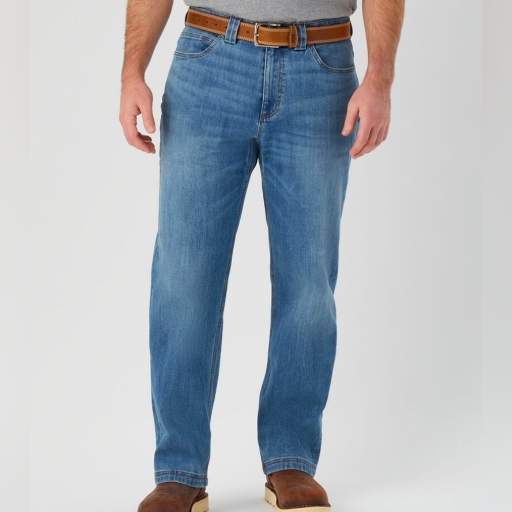 Duluth Ballroom Flex Relaxed Fit Blue Jeans Mens 42x30